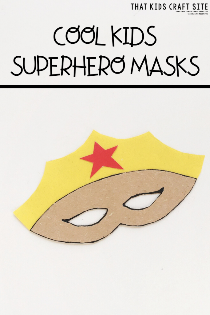 Cool Kids Superhero Masks with FREE Template That Kids' Craft Site