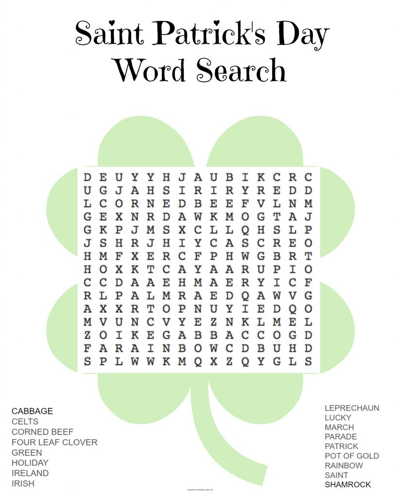 St Patrick's Day Printables - That Kids' Craft Site
