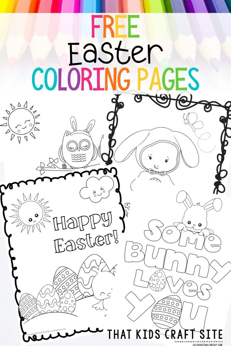 Easter Coloring Pages for Kids - Free Printables for Kids - ThatKidsCraftSite.com