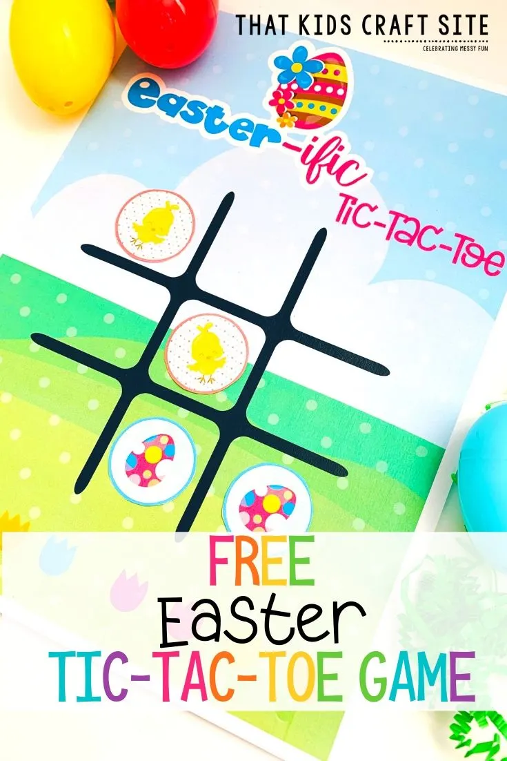 Free Easter Game - Printable Tic-Tac-Toe Easter Game - ThatKidsCraftSite.com