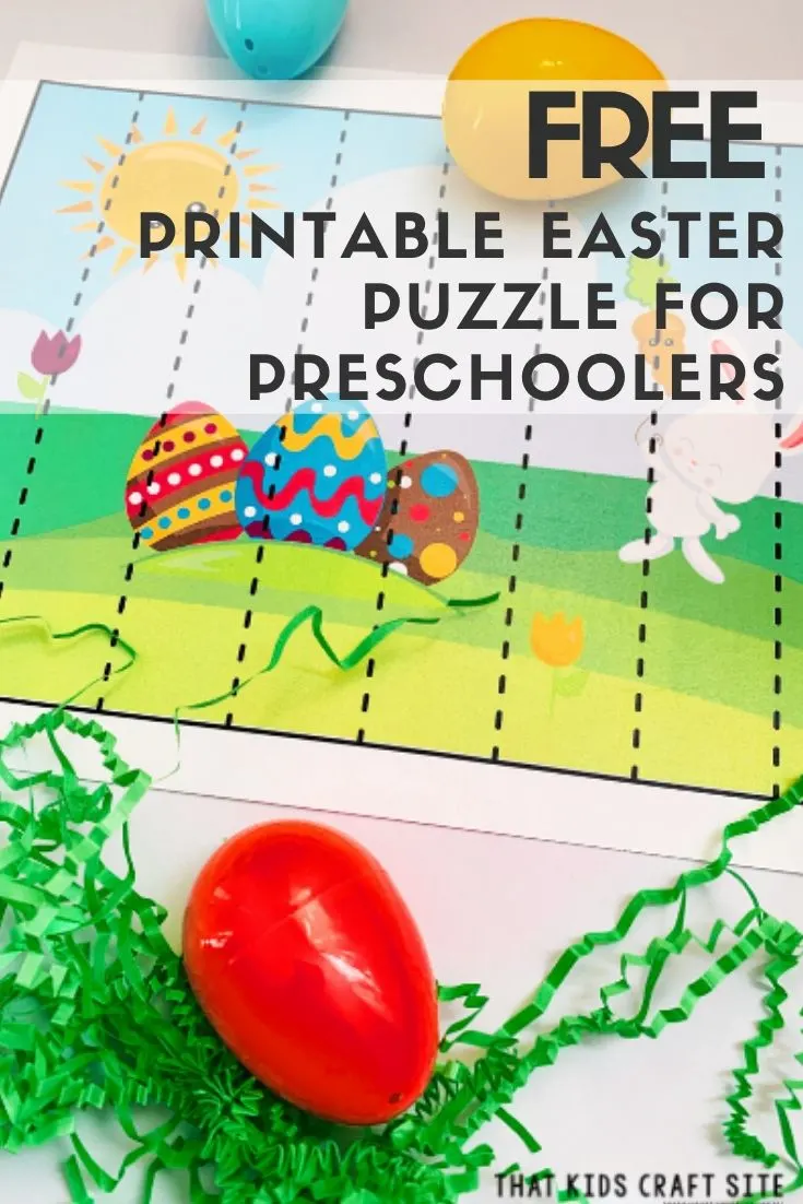 Free Easter Puzzle Printable for Preschool - ThatKidsCraftSite