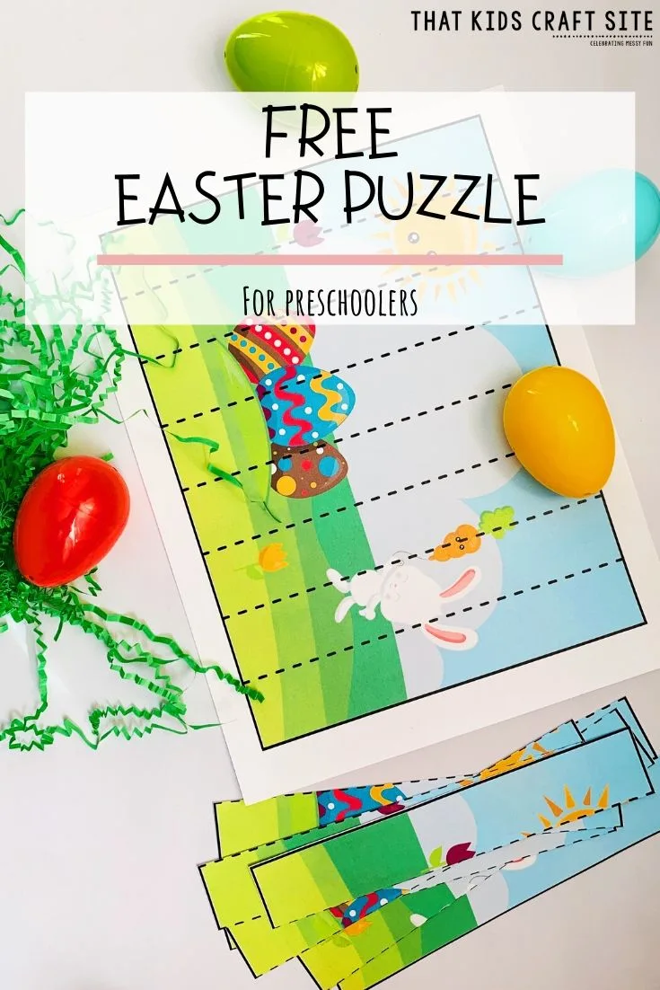 Free Easter Puzzle for Preschoolers - Printable Puzzle for Kids - ThatKidsCraftSite