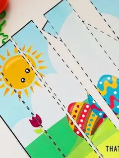 Free Printable Easter Puzzle for Preschoolers - ThatKidsCraftSite