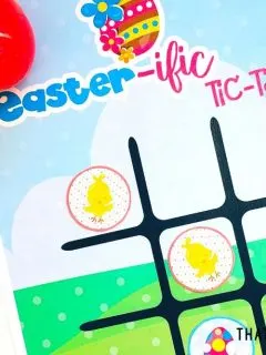 Free Printable Easter Game - Tic-Tac-Toe for Kids - ThatKidsCraftSite.com