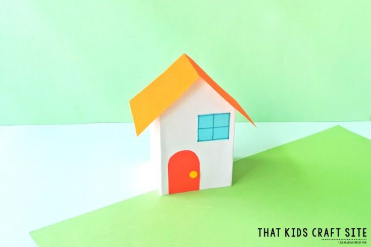 Tiny Paper Houses Craft - ThatKidsCraftSite.com