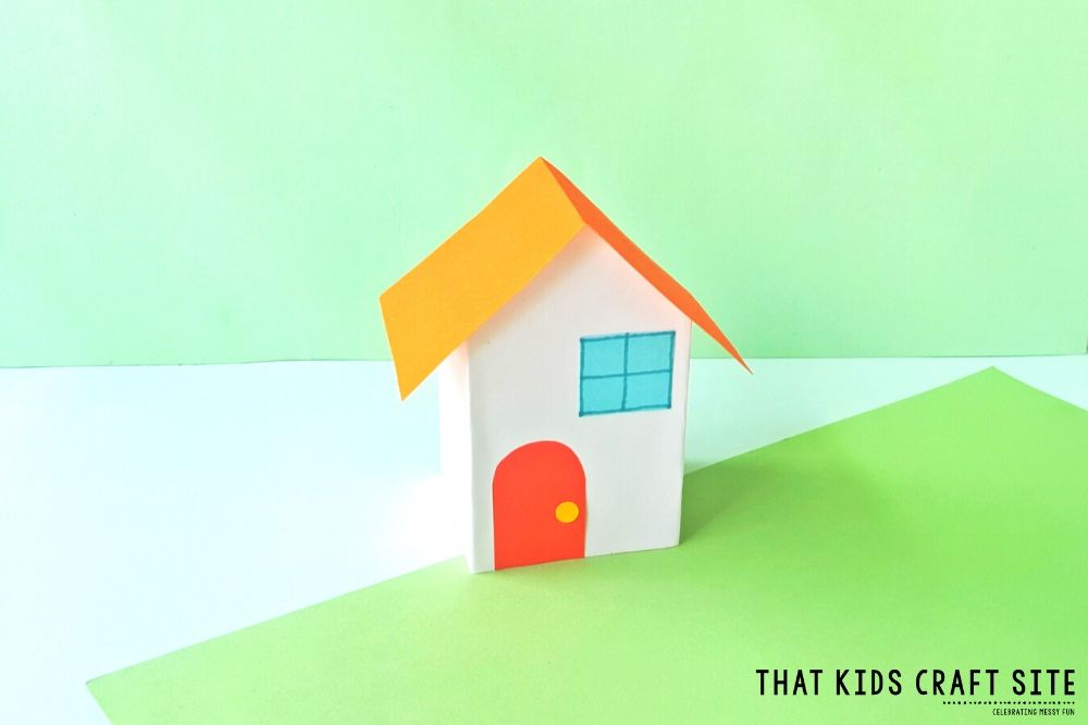 Easy Tiny Paper Houses Craft That Kids Craft Site