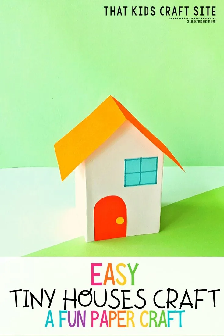 Easy Tiny Houses Craft - A Fun Paper Craft for Kids - ThatKidsCraftSite.com