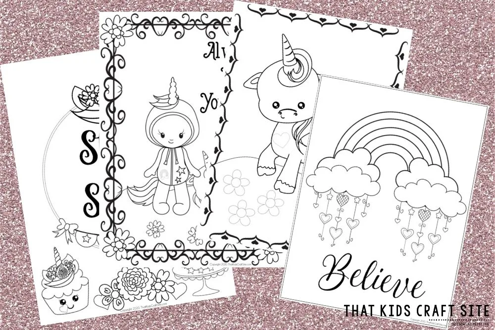 free printable BELIEVE coloring or journal page