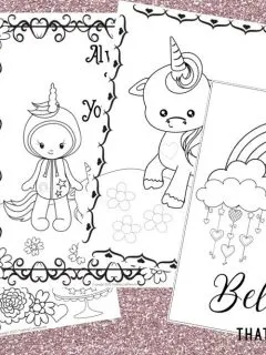 Free Printable Unicorn and Rainbow Coloring Pages for Kids - That Kids Craft Site