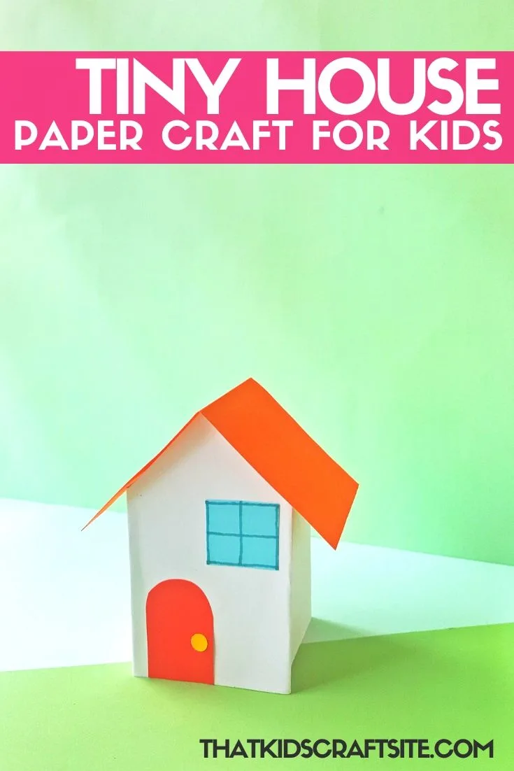 Easy Tiny Paper Houses Craft - ThatKidsCraftSite.com