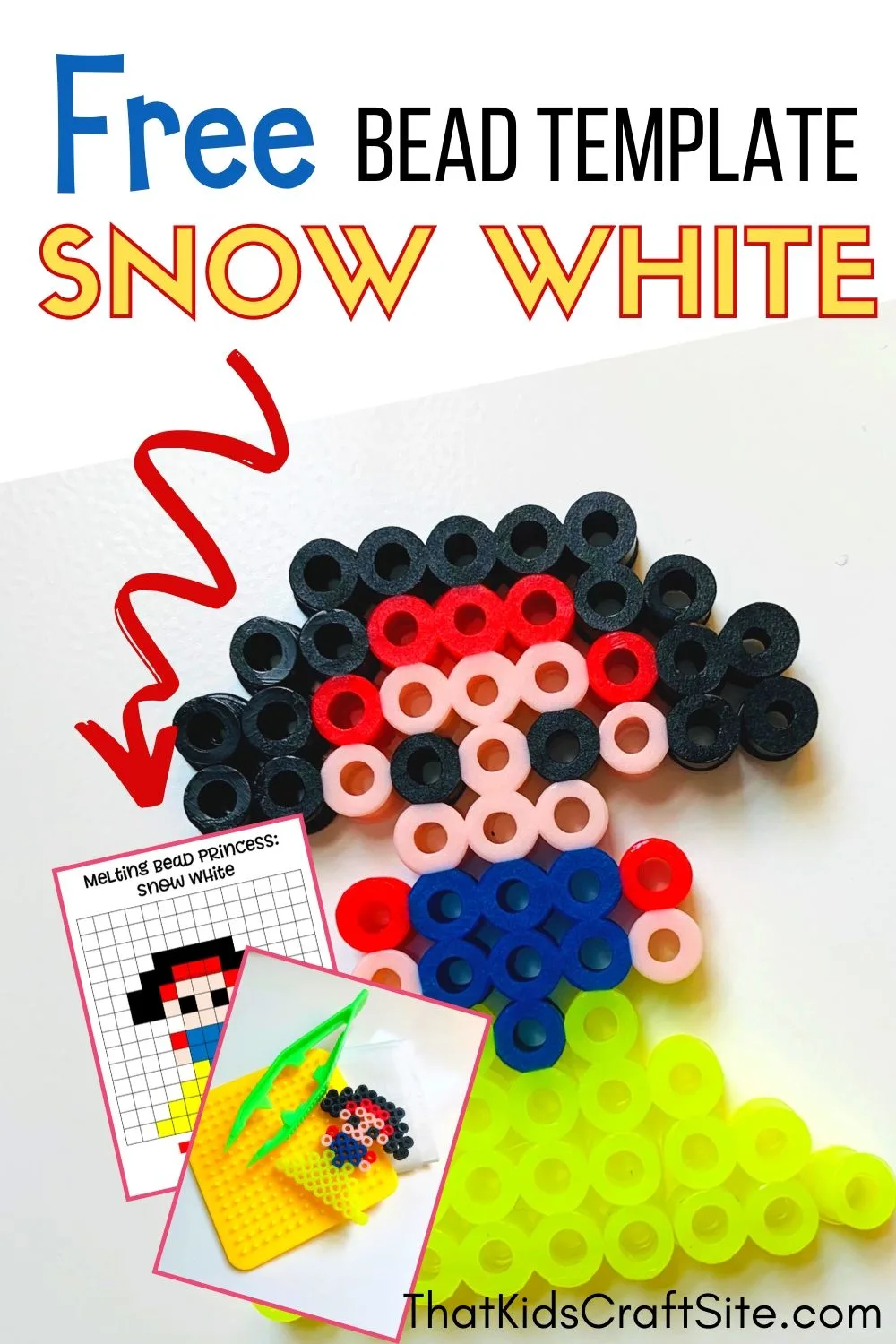 Let's work on DIY Princess Snow White with beads.