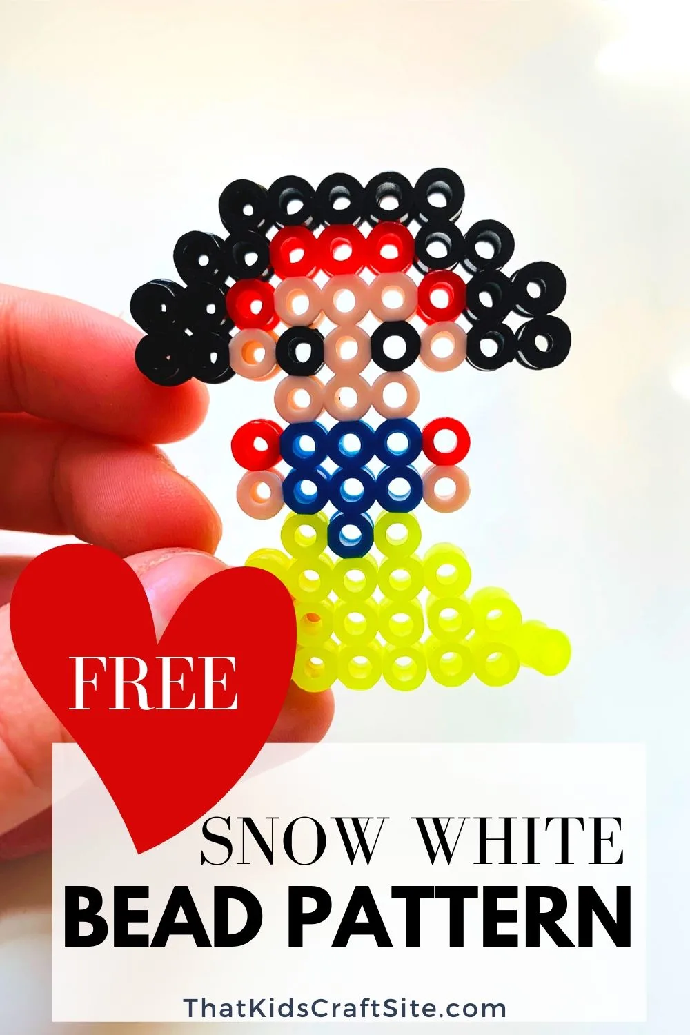 Free Snow White Princess Perler Beads Pattern