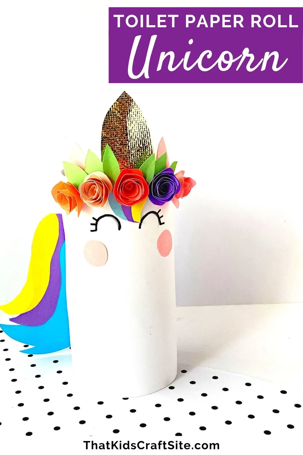 Toilet Paper Roll Unicorn - a Recycled Craft for Kids