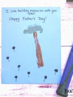 Arm Print Handprint Father's Day Craft