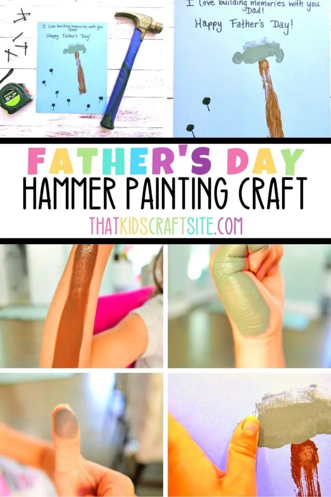 Father's Day Craft - Hammer Painting Craft for Kids