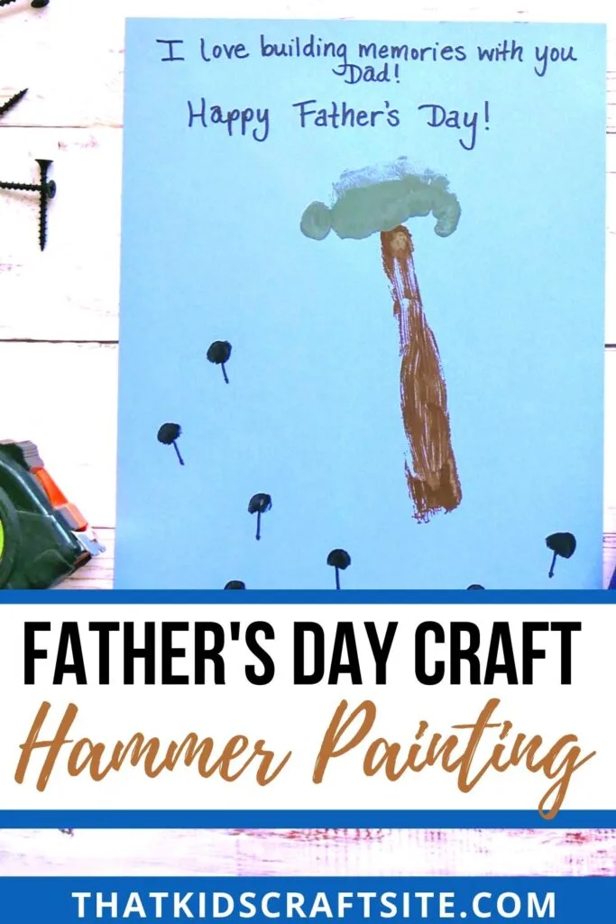 Hammer Painting for Father's Day - a Fun Father's Day Craft