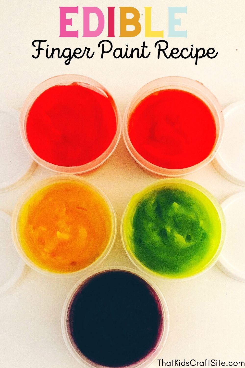 Edible Finger Paint Recipe for Kids