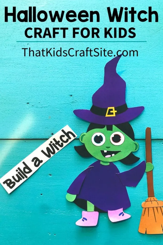 Build a Witch Halloween Witch Papercraft for Kids