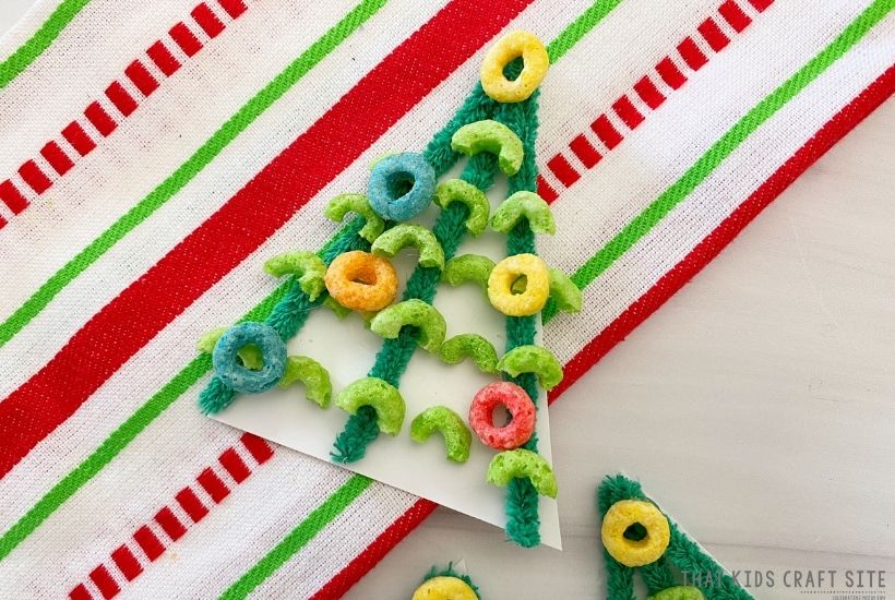 Cereal Christmas Tree Ornament - That Kids' Craft Site