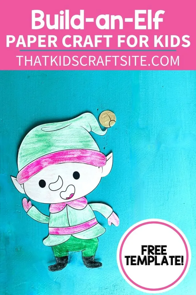 Christmas Elf Paper Craft for Kids