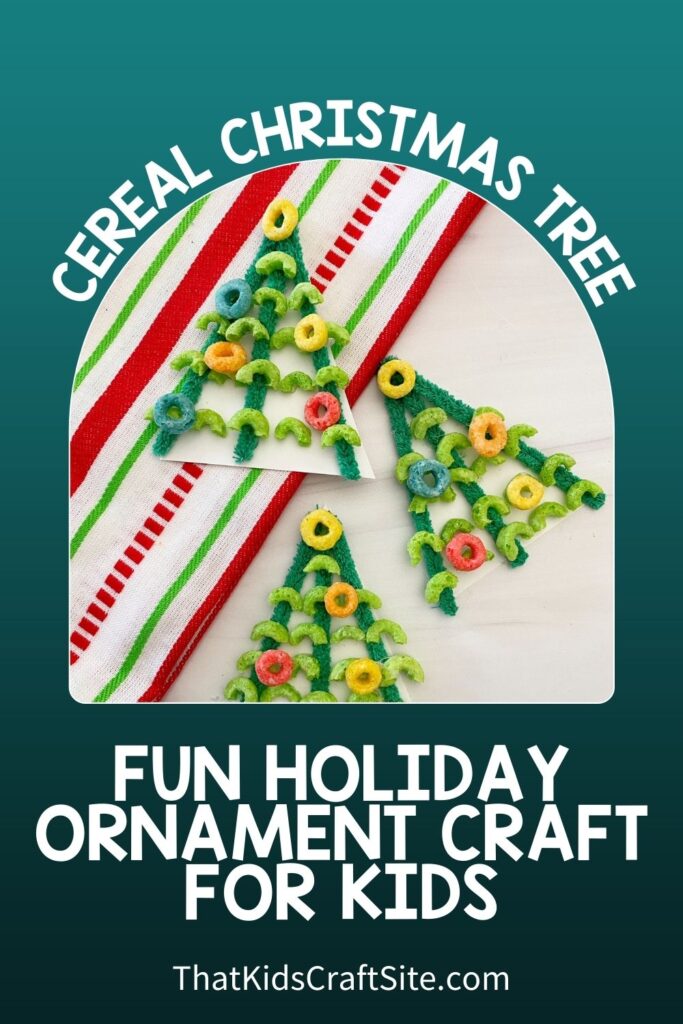 Cute Cereal Christmas Tree Craft