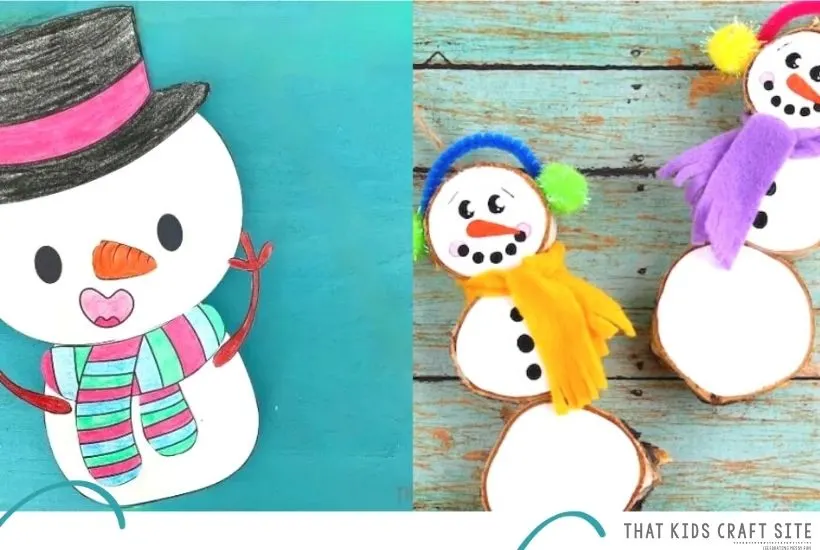 Snowman crafts best sale for kindergarten