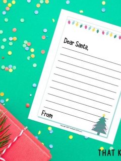 Free Letter to Santa Printable Template