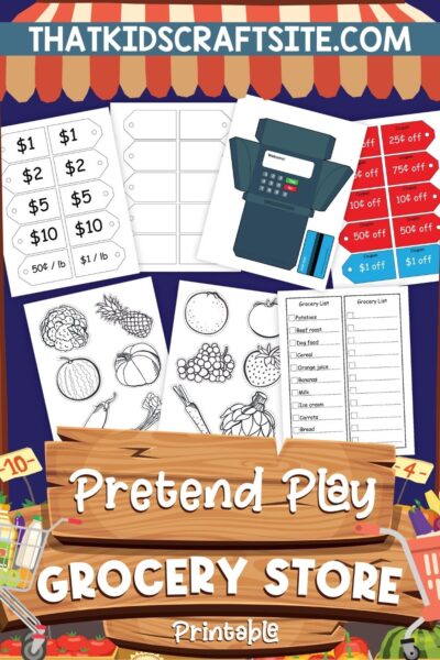 Grocery Store Pretend Play Printables - That Kids' Craft Site