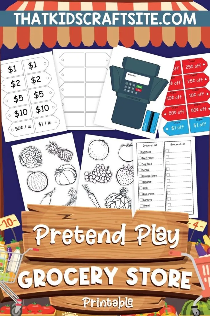 GROCERY STORE PRETEND PLAY PRINTABLES