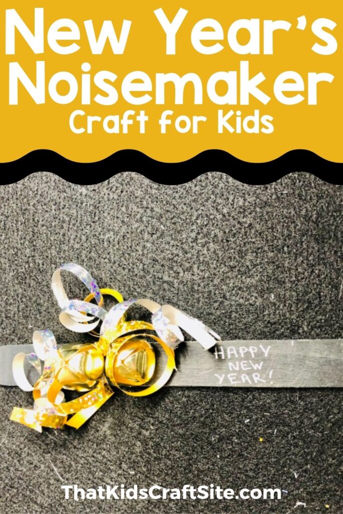 New Year's Noisemaker Craft for Kids - TKCS
