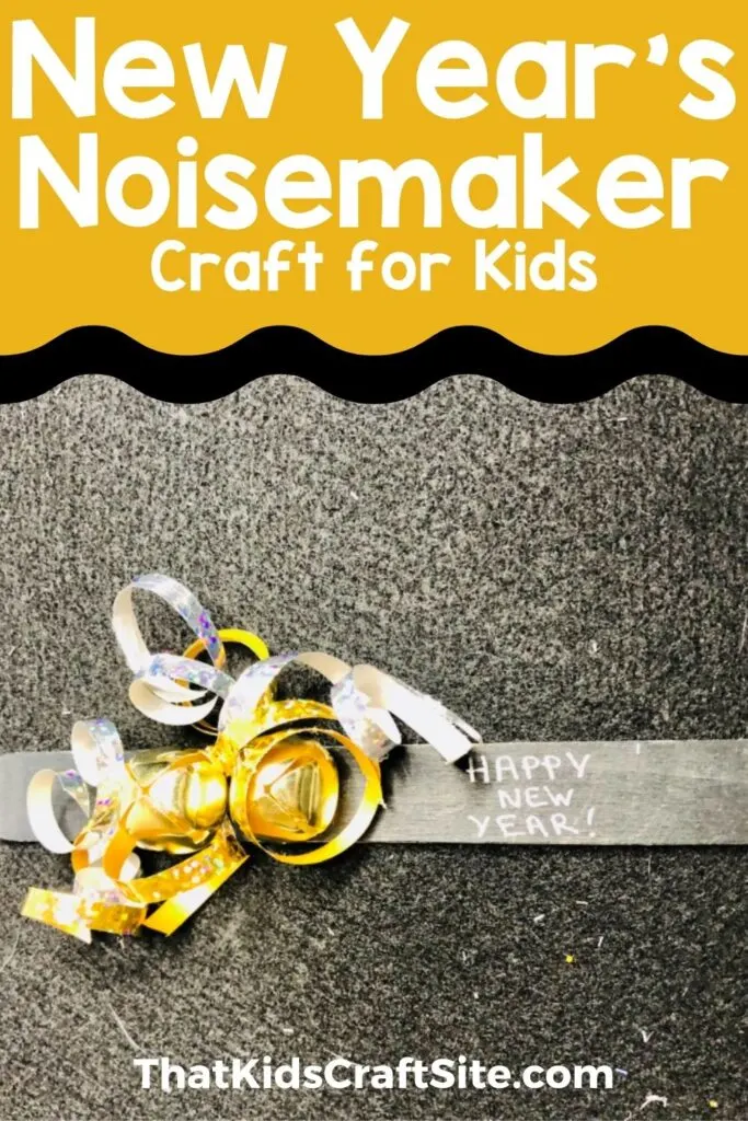 New Year's Noisemaker Craft for Kids - TKCS