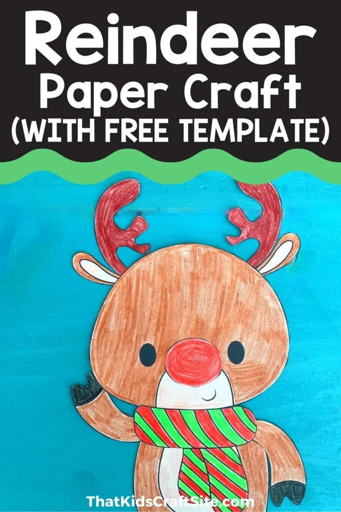 Paper Reindeer Craft for Kids