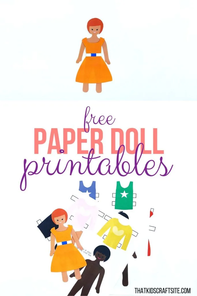 Printable Paper Doll template