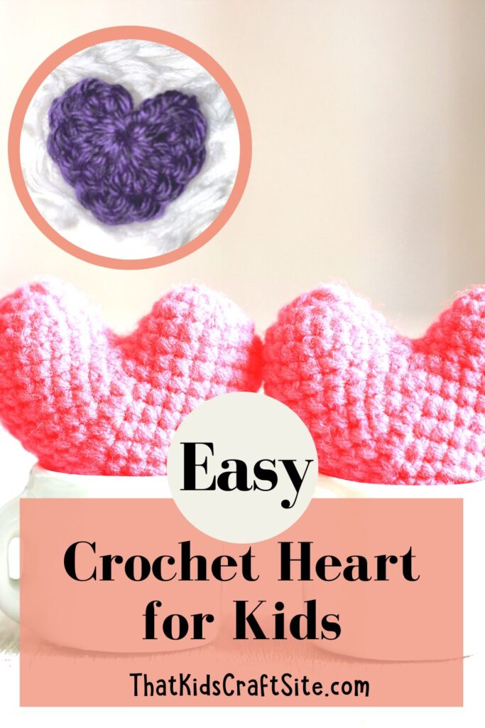 Easy Crochet Heart for Kids