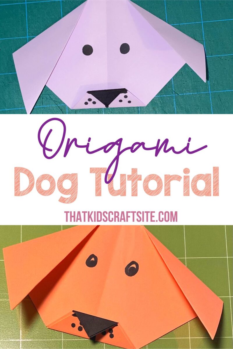 Origami Dog Tutorial - That Kids' Craft Site