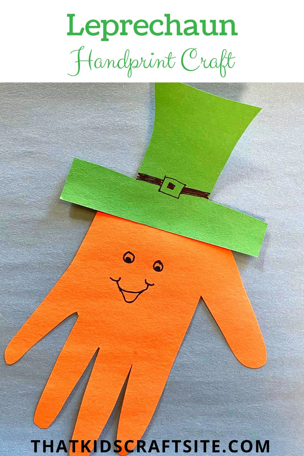 Leprechaun Handprint Craft - That Kids' Craft Site