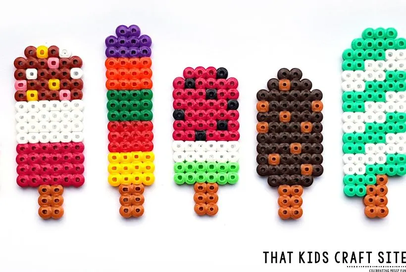 Popsicle Perler Bead Patterns for Kids - That Kids' Craft Site