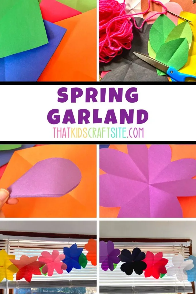 Spring Flower Paper Garland