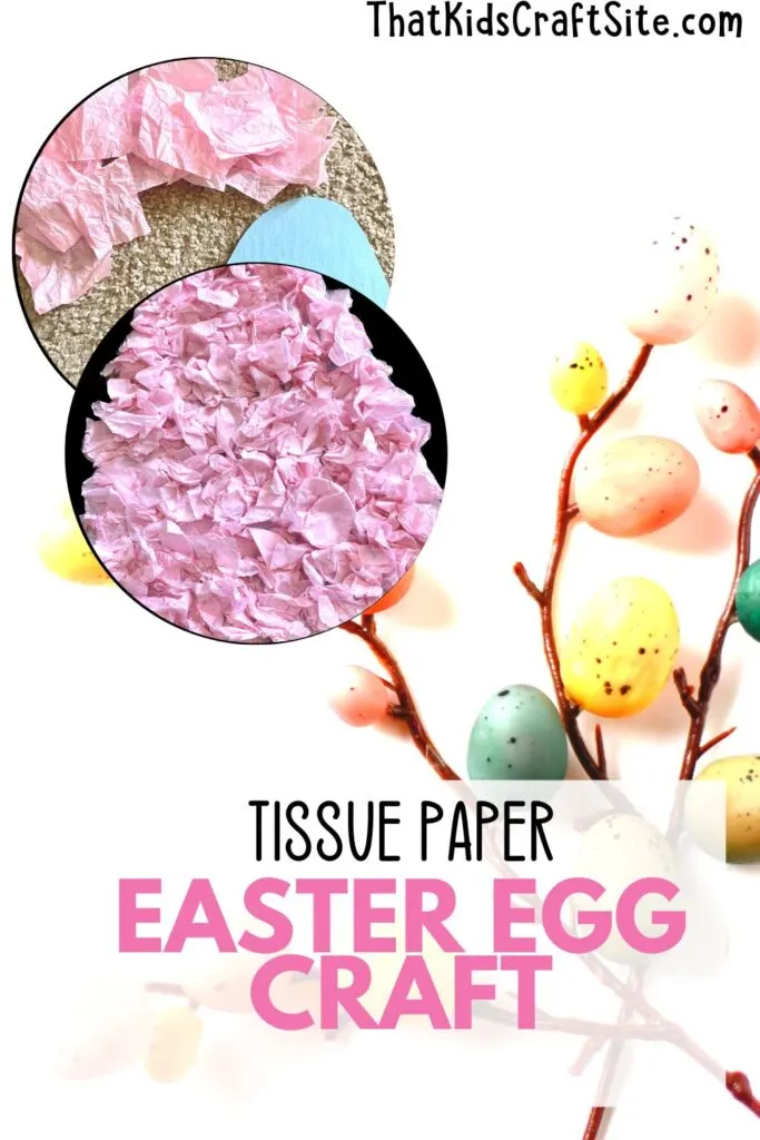 Tissue Paper Easter Eggs Craft