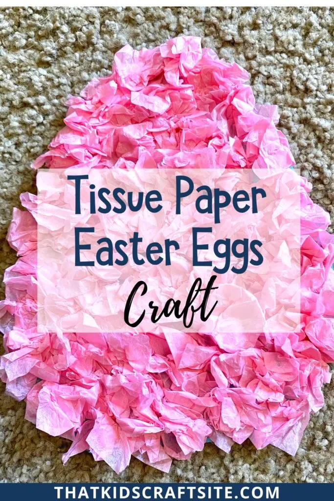 Tissue Paper Easter Eggs Craft