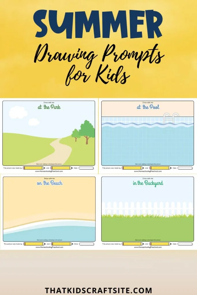 Summer Drawing Prompts for Kids