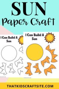 Sun Craft: A Printable Paper Craft - That Kids' Craft Site