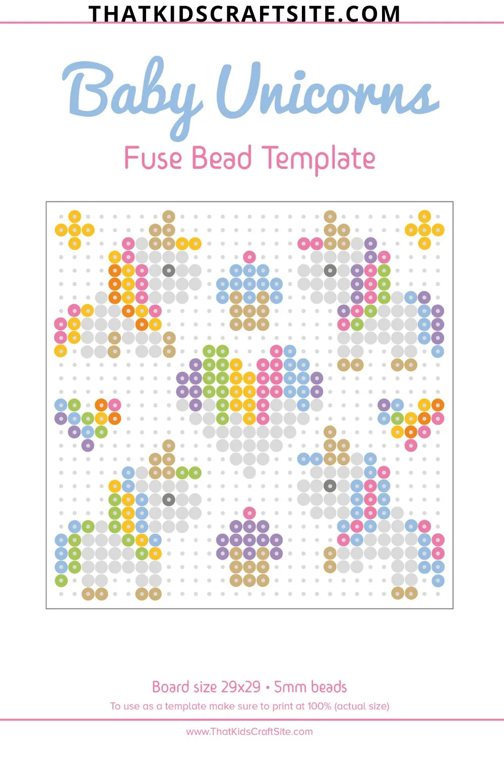 Baby Unicorn Perler Bead Patterns