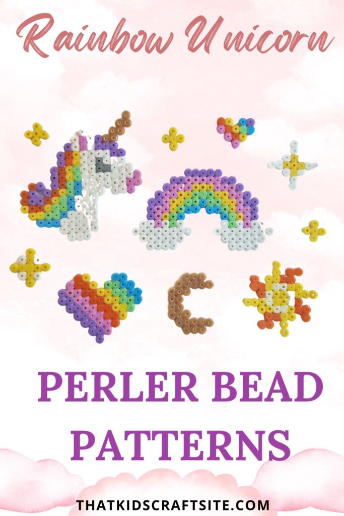 Rainbow Unicorn Perler Bead Patterns - That Kids' Craft Site