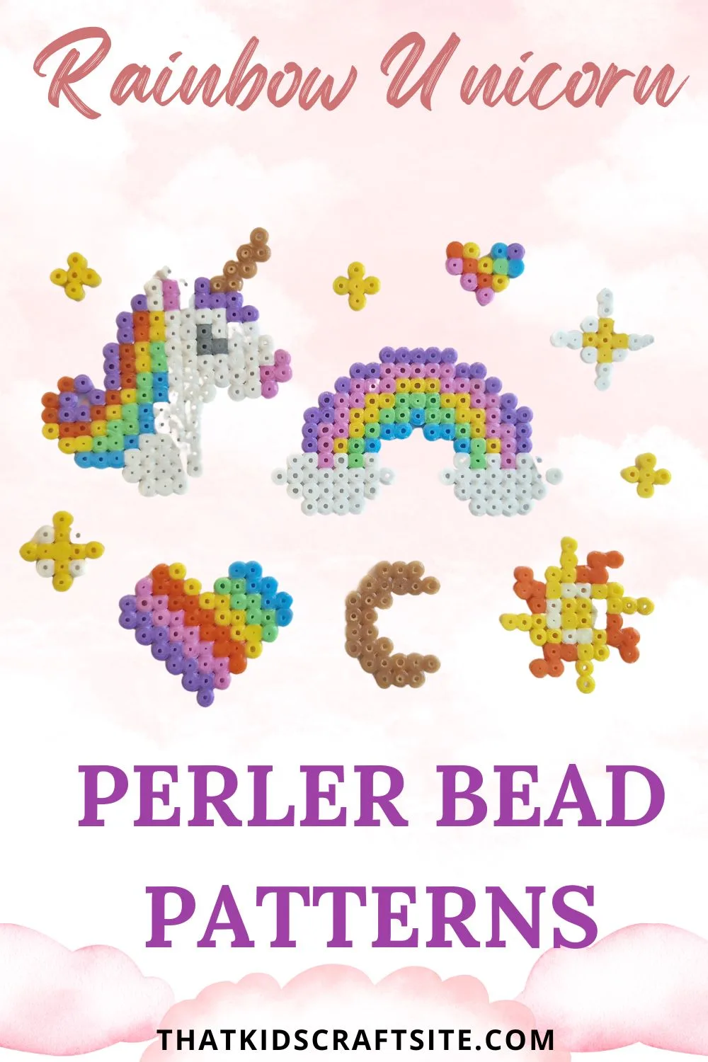 Rainbow Unicorn Perler Bead Patterns