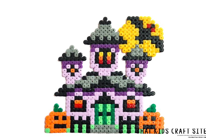 Haunted House Halloween Perler Bead Pattern