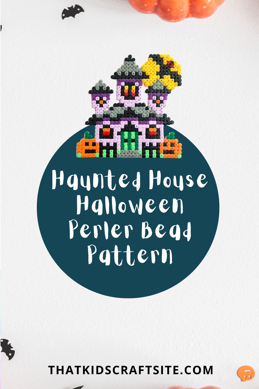 Haunted House Halloween Perler Bead Pattern