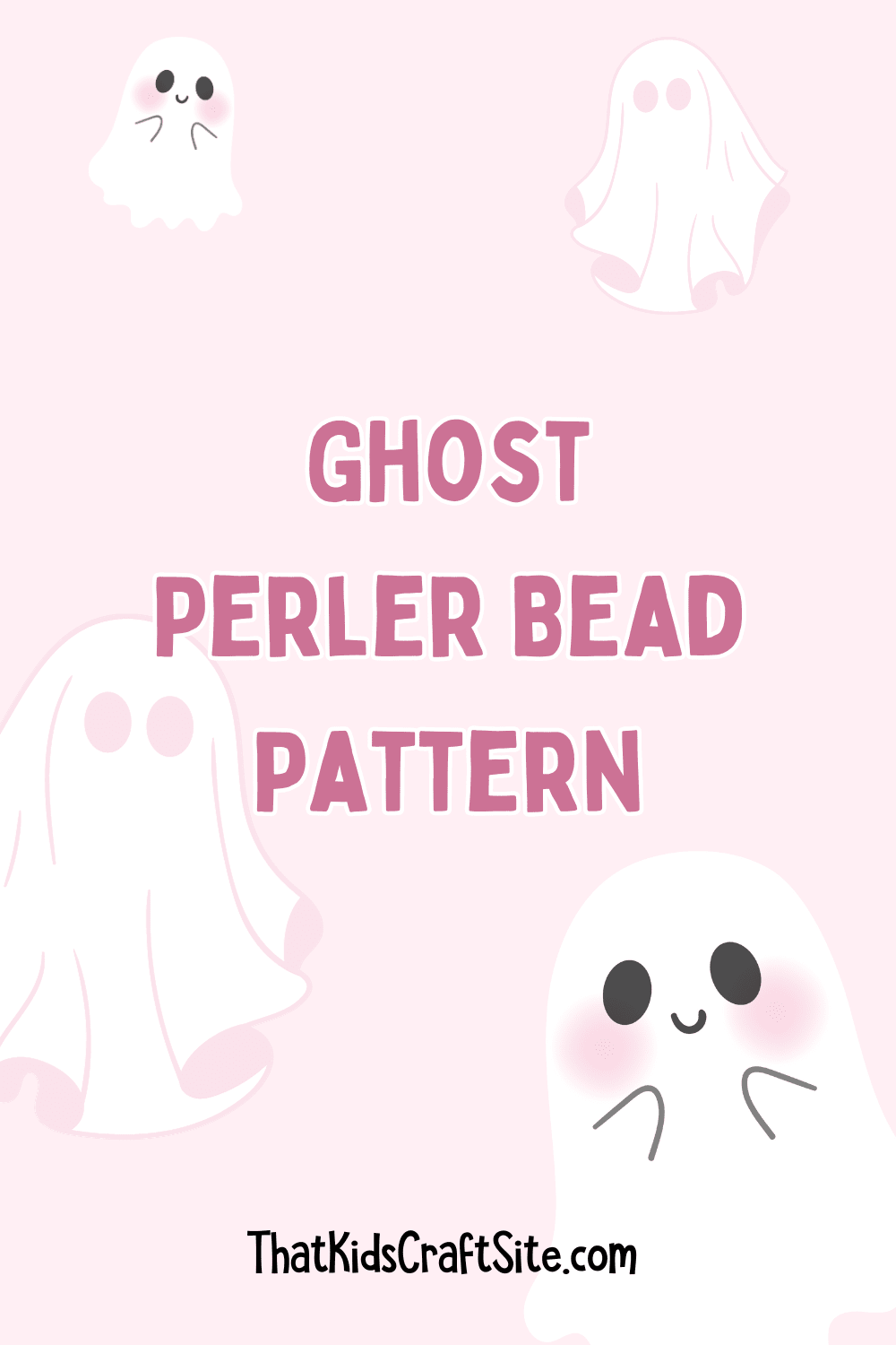 Ghost Perler Bead Pattern for Halloween