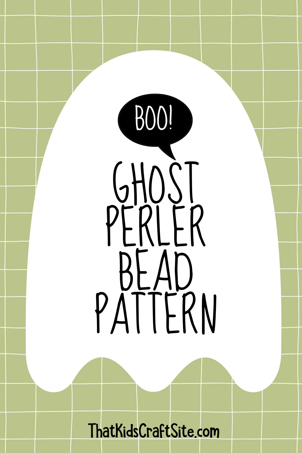 Ghost Perler Bead Pattern - That Kids' Craft Site