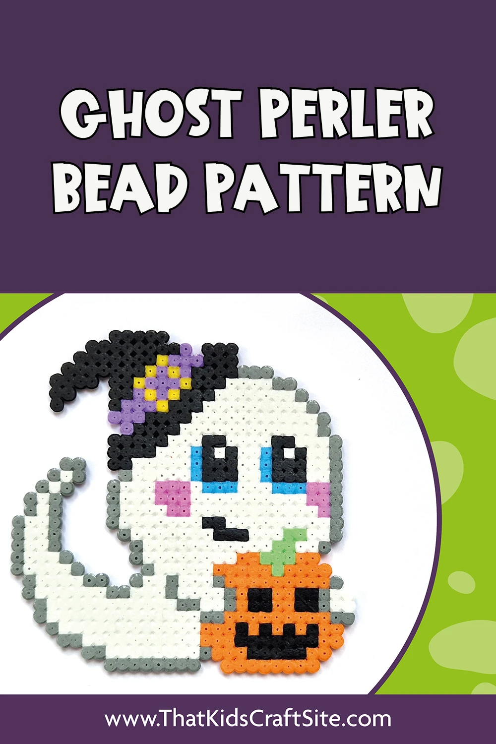 Ghost Perler Bead Pattern for Halloween